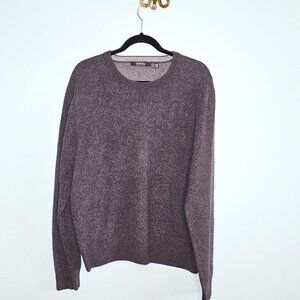 Saks Fifth Avenue Men's 100% Cashmere Crewneck Gray Sweater | XXL